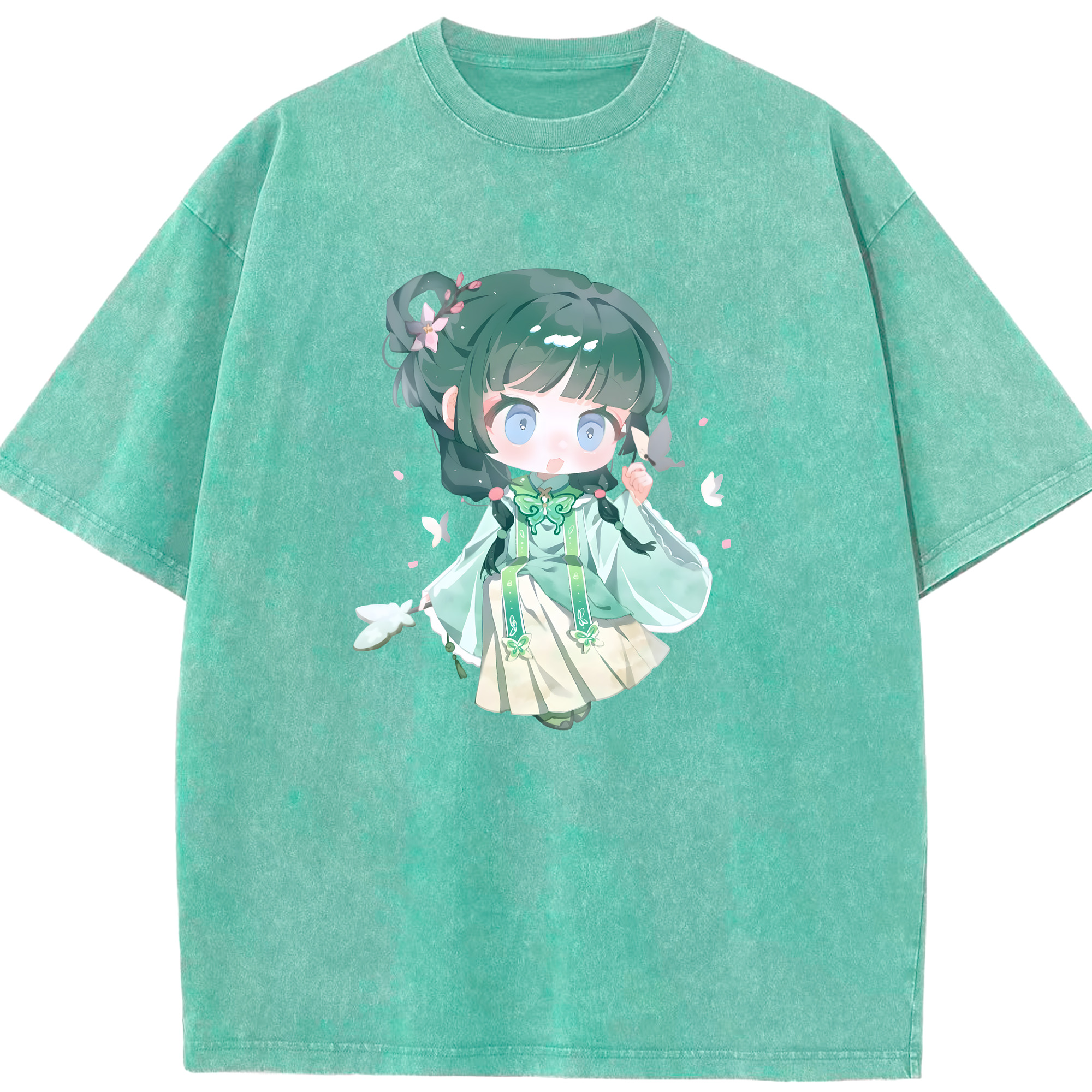 （画像用） 薬屋のひとりごと The Apothecary Diaries 綿100% ヴィンテージ風 半袖Tシャツ（フロントプリント）